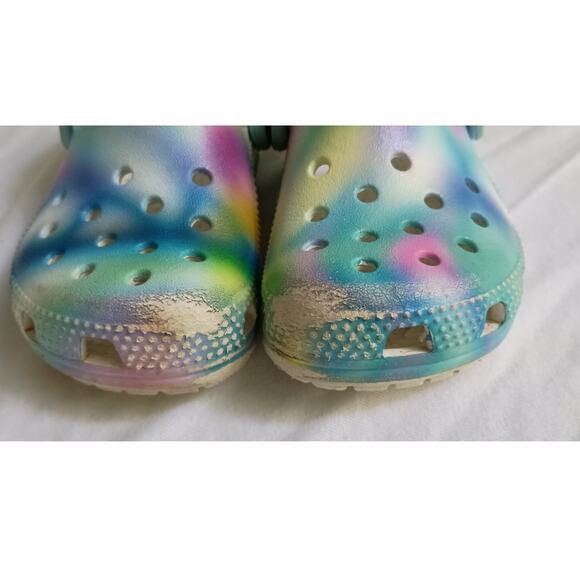 Crocs Classic Clogs Tie Die Size C7 - Picture 4 of 11
